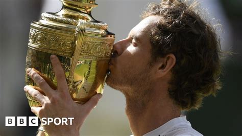 Andy Murray wins Wimbledon by beating Milos Raonic .